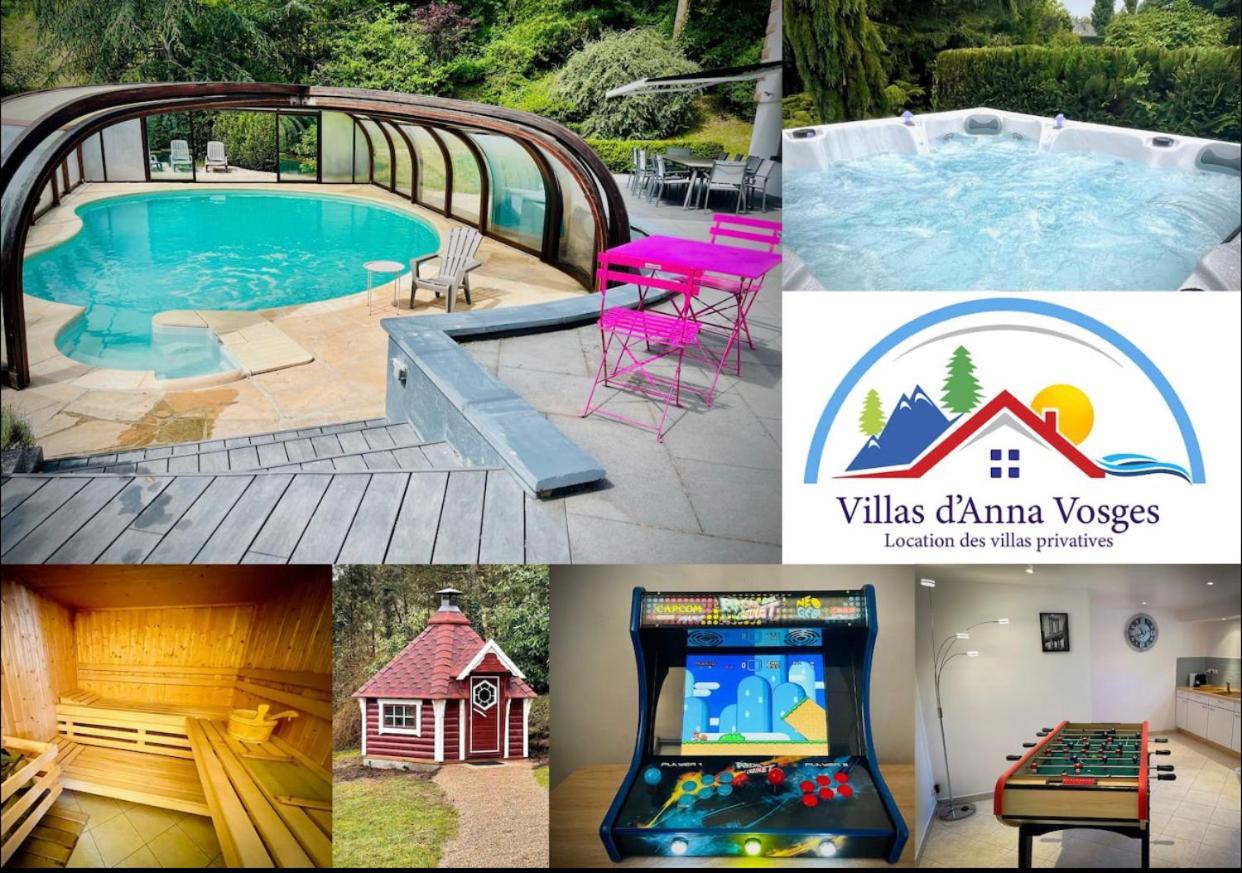 Villa 250m2 avec PISCINE chauffée&SPA&kota-grill&sauna Saint-Die-des-Vosges Exteriör bild